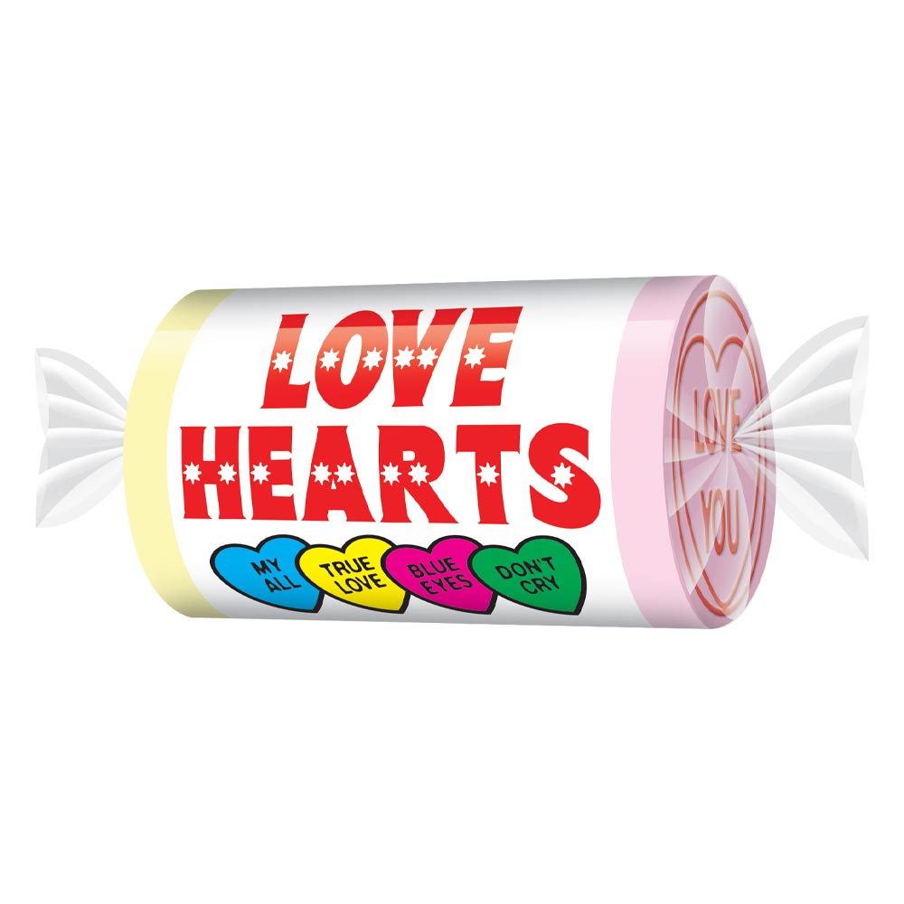 Swizzels Vegan Love Hearts Mini Roll