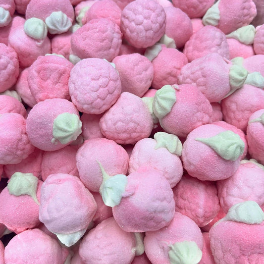 Jelly filled Raspberry Marshmallows Sweets 100g